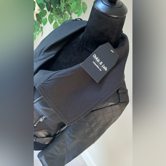 Ookie & Lala
Faux Leather Mix
Quilt Drape Jacket - Picture 7 of 10